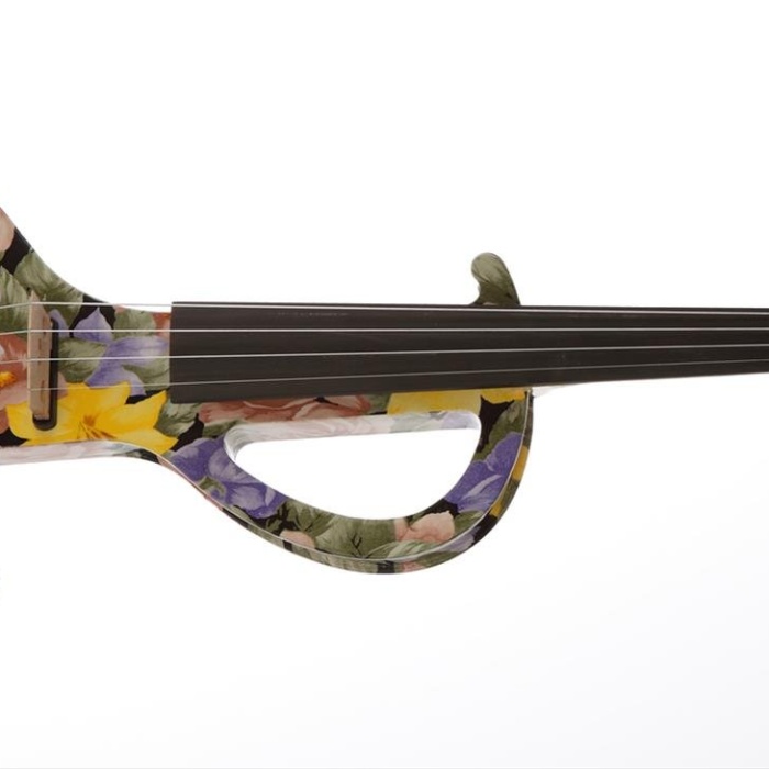 Kinglos KNG DSZA-1101 4/4 Elektro Keman Seti - Visual Art Serisi (Profesyonel) | Özgün Grafik Tasarım, Masif Akçaağaç Yapı, Berrak Ses Sinyali ve Koruyucu Case Dahil